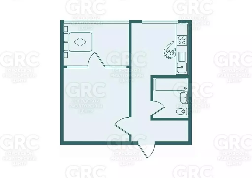 1-к кв. Краснодарский край, Сочи ул. Свердлова, 70 (30.0 м) - Фото 2