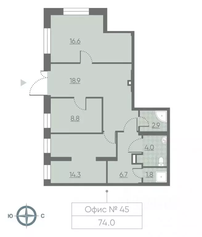 Помещение свободного назначения в Москва 2-й этап тер., Лучи жилой ... - Фото 1