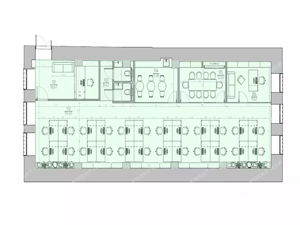 Офис в Москва Холодильный пер., 3 (162 м) - Фото 2