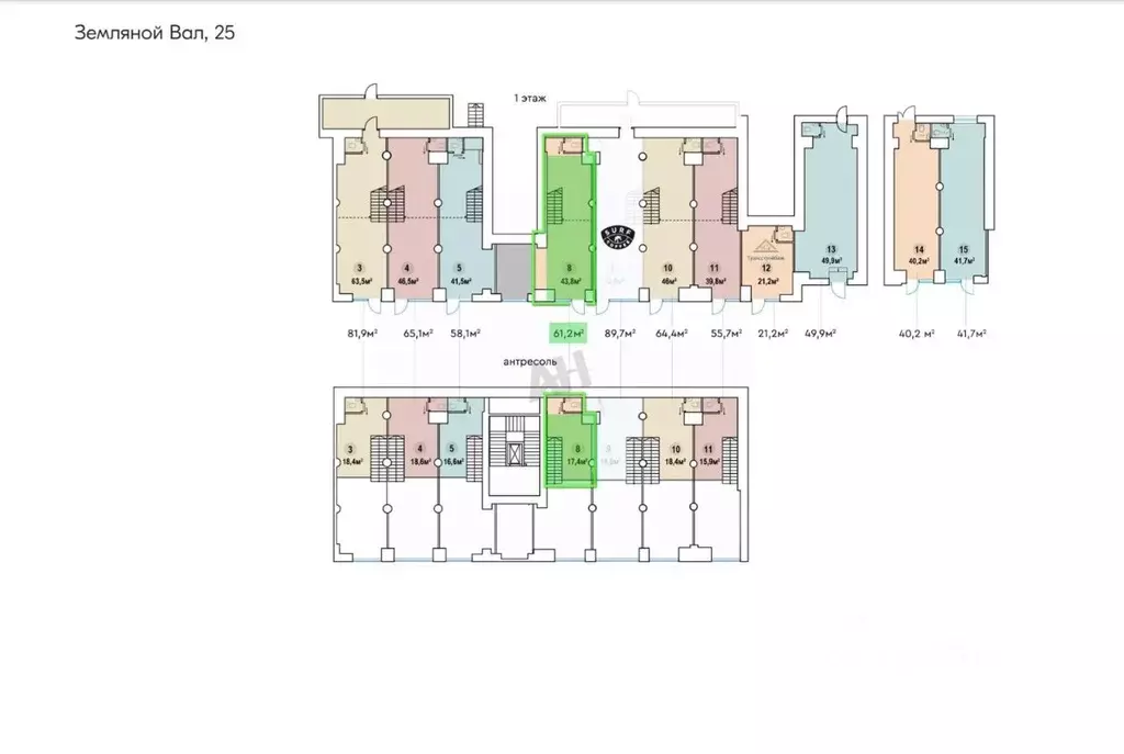 Помещение свободного назначения в Москва ул. Земляной Вал, 25 (61 м) - Фото 2