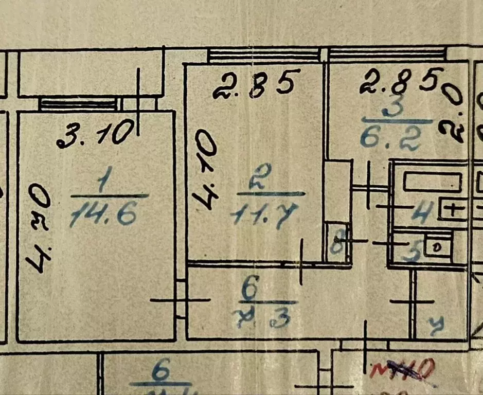 2-к кв. Ленинградская область, Сосновый Бор Молодежная ул., 16 (44.0 ... - Фото 1