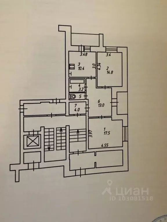 2-к кв. Калужская область, Калуга Пролетарская ул., 51 (64.7 м) - Фото 2