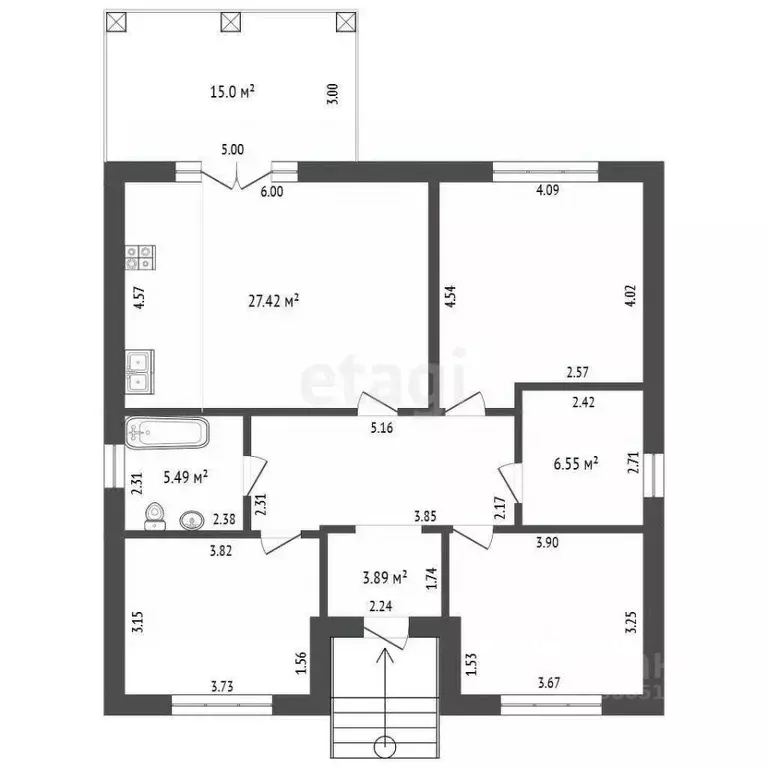 Дом в Ростовская область, Аксай ул. Пихтовая (119 м) - Фото 1