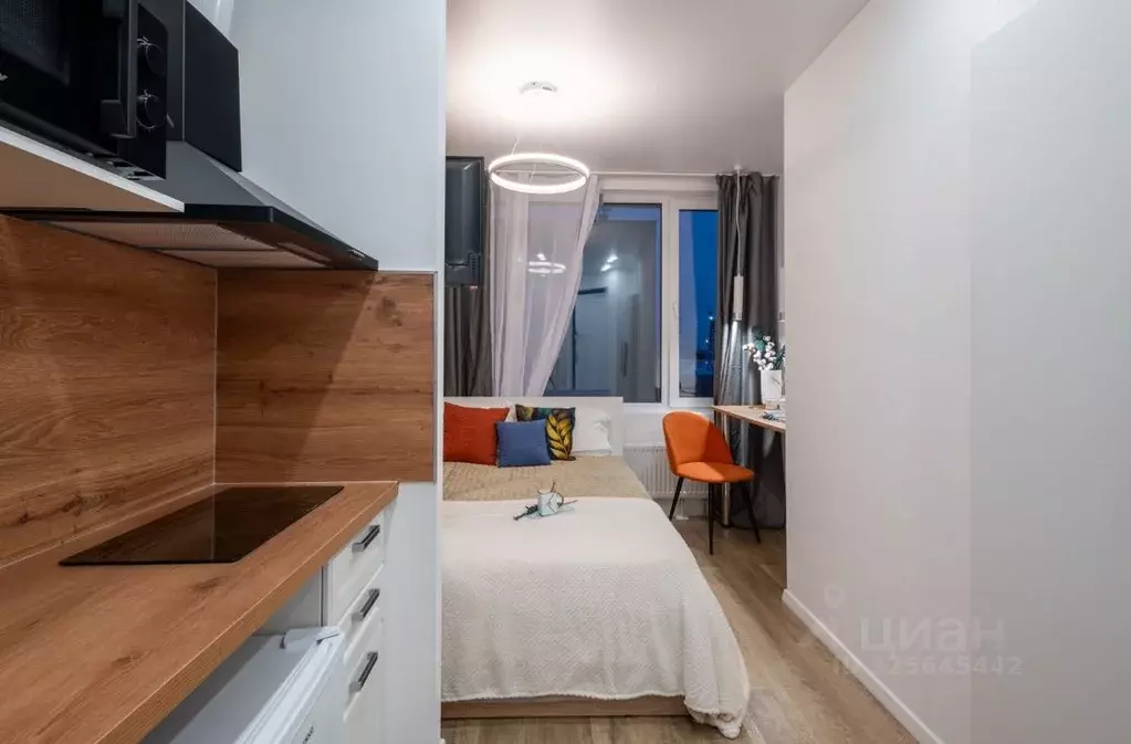 Студия Москва 1-я Магистральная ул., 25 (15.0 м) - Фото 1