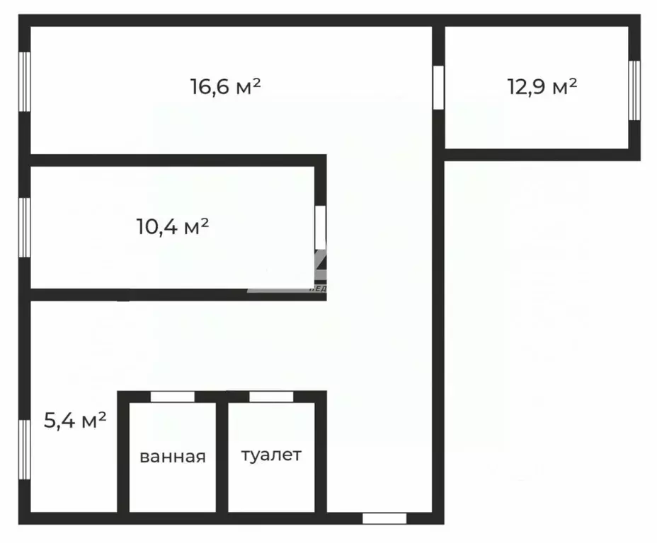 3-к кв. Челябинская область, Челябинск ул. Калинина, 13А (58.2 м) - Фото 2