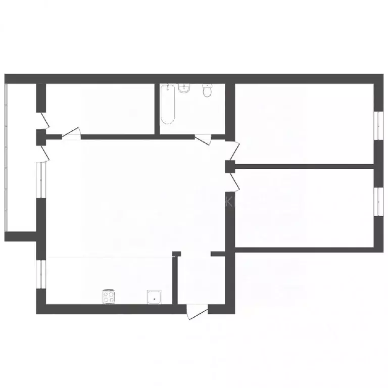 3-к кв. Тюменская область, Тюмень Холодильная ул., 14 (92.8 м) - Фото 1