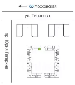 2-к кв. Санкт-Петербург ул. Типанова, 22 (58.2 м) - Фото 1