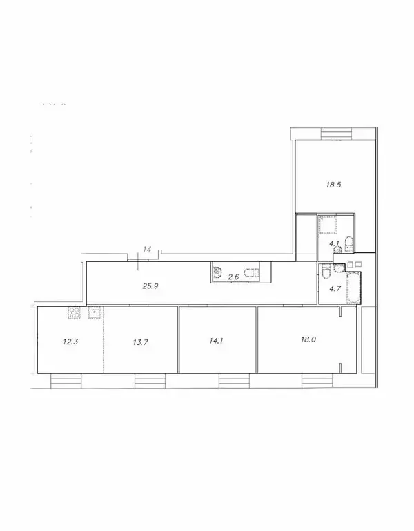 4-комнатная квартира: Санкт-Петербург, Малый проспект Петроградской ... - Фото 1