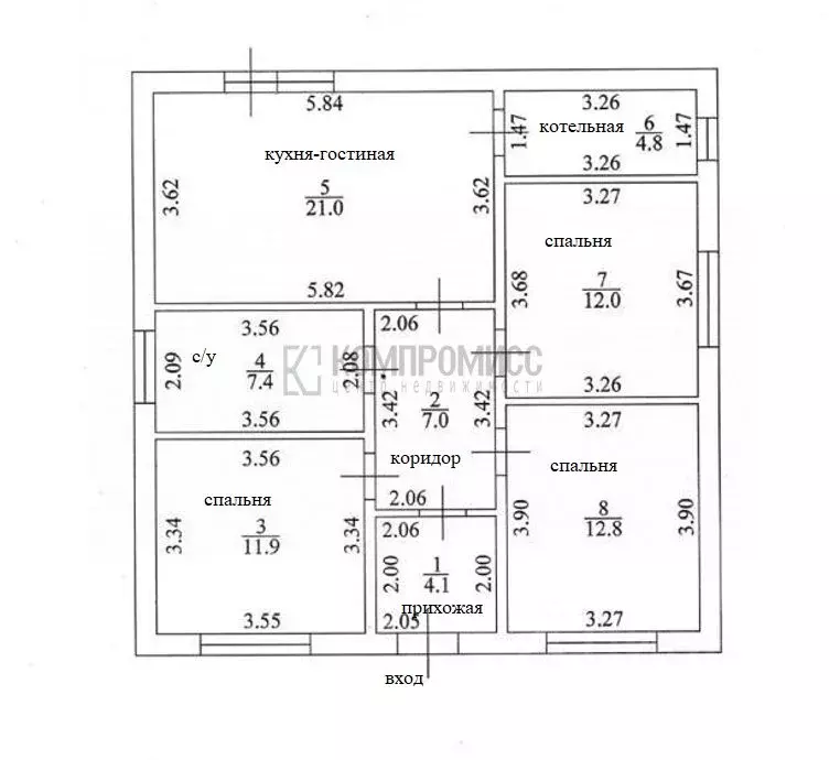 Дом в Краснодарский край, Динской район, Пластуновское с/пос, ... - Фото 2