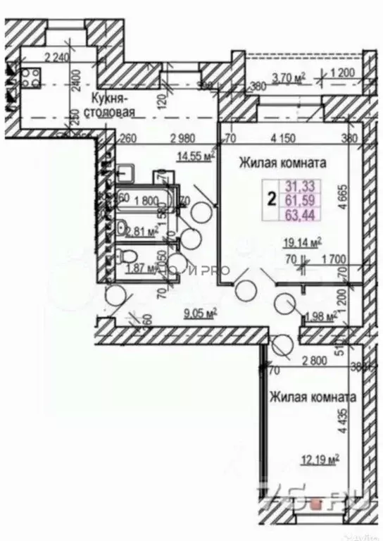 2-к кв. Ярославская область, Ярославль ул. Большая Донская, 15 (62.3 ... - Фото 1