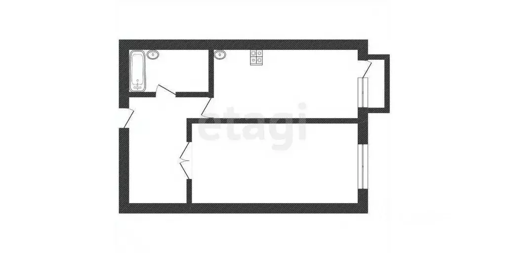1-к кв. Смоленская область, Смоленск Южный мкр, 25Б (42.5 м) - Фото 1