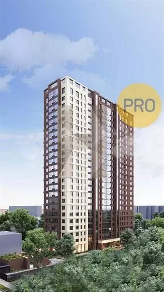 Квартира-студия, 104,2 м, 24/24 эт. - Фото 1