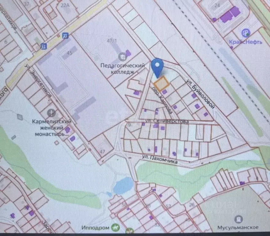 Участок в Иркутская область, Усолье-Сибирское пер. Карпова, 6 (8.7 ... - Фото 1