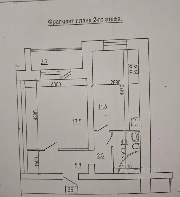 1-к кв. Самарская область, Самара ул. Братьев Коростелевых, 140 (48.4 ... - Фото 1