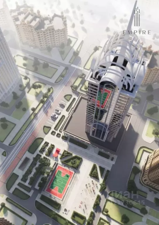 1-к кв. Чеченская республика, Грозный просп. В.В. Путина, 1А (39.7 м) - Фото 1