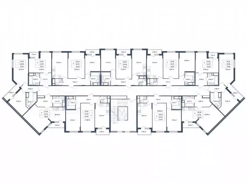 Квартира-студия, 38,6м, 2/4эт. - Фото 1