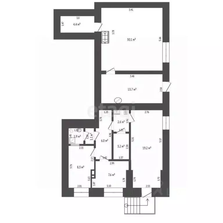 3-к кв. Севастополь ул. Яблочкова, 5 (101.1 м) - Фото 1