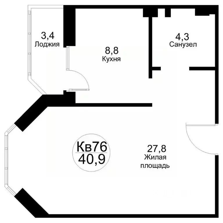 1-к кв. Московская область, Рузский муниципальный округ, Тучково пгт ... - Фото 1