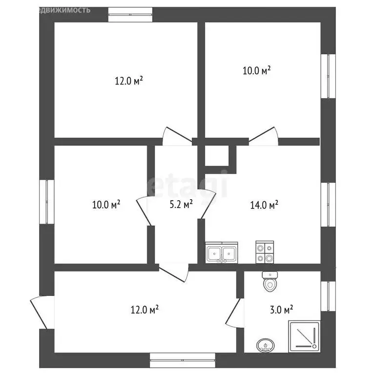 Дом в Старый Крым, переулок Логвинова (67.2 м) - Фото 1