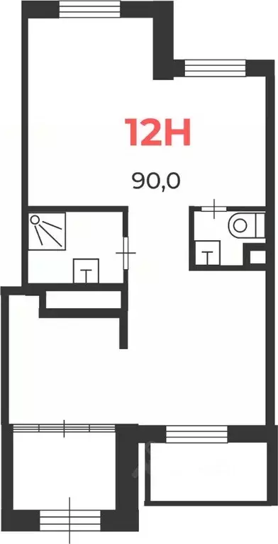 Помещение свободного назначения в Москва Кантемировская ул., 35Ак2 (90 ... - Фото 2