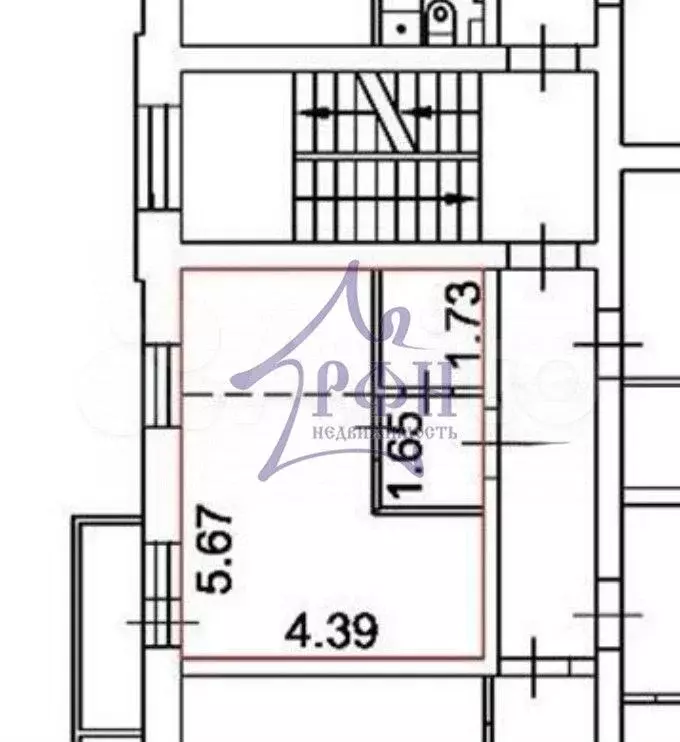 Квартира-студия, 24,2 м, 2/6 эт. - Фото 0