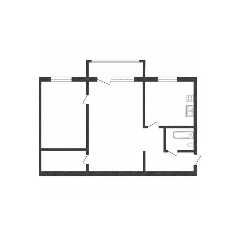 2-к кв. Костромская область, Костромской район, Караваевское с/пос, ... - Фото 1