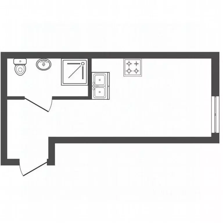 Студия Санкт-Петербург ул. Ольминского, 6 (11.0 м) - Фото 0