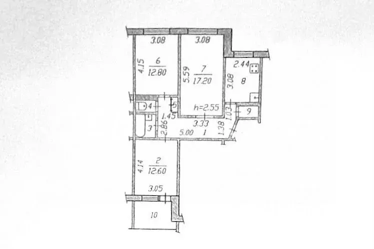 3-к кв. Чувашия, Чебоксары ул. Мичмана Павлова, 62 (71.2 м) - Фото 1