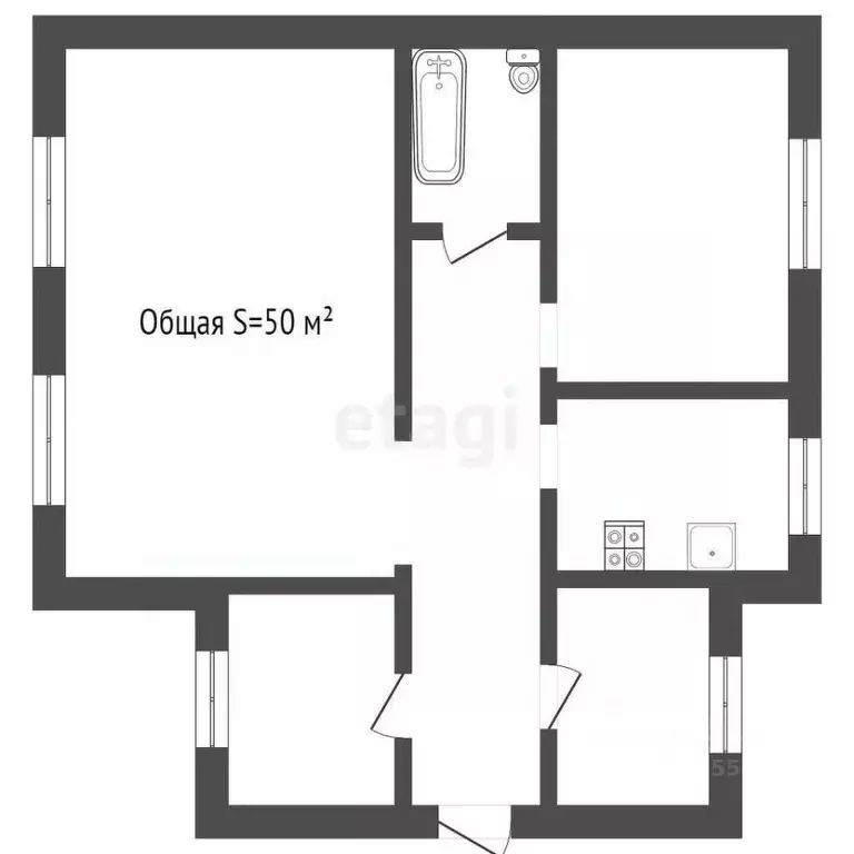 Дом в Кемеровская область, Кемерово Коперная ул., 129 (50 м) - Фото 1