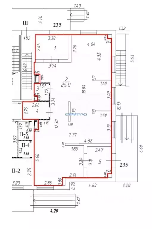 Торговая площадь в Москва ул. Недорубова, 32 (108 м) - Фото 2