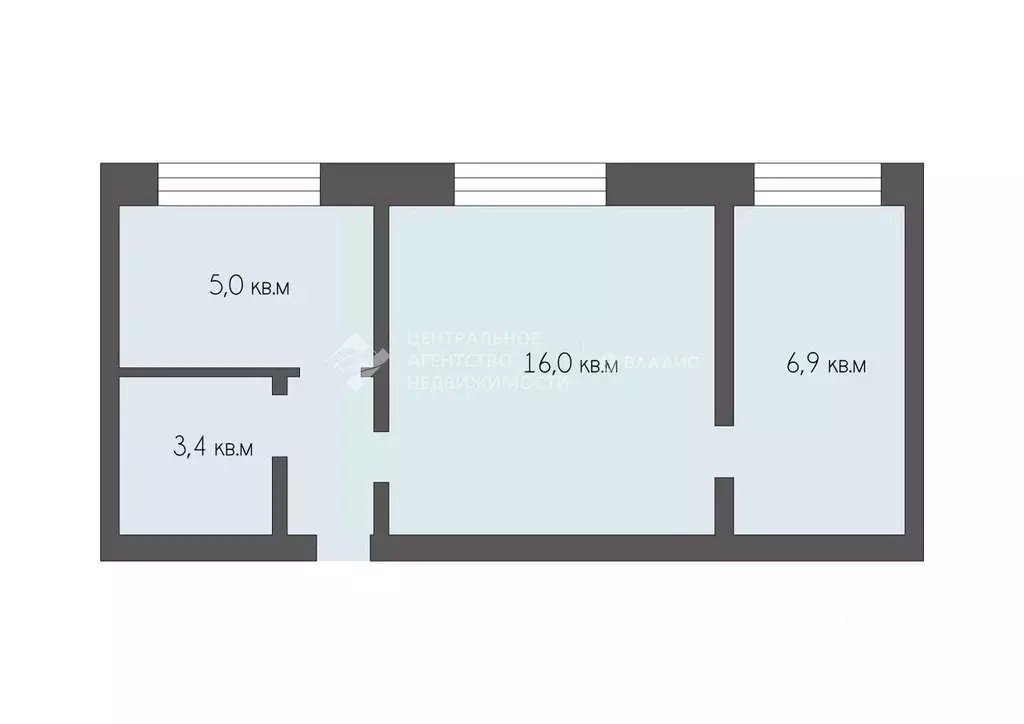 2-к кв. Рязанская область, Рыбное пл. Ленина, 19 (33.3 м) - Фото 2
