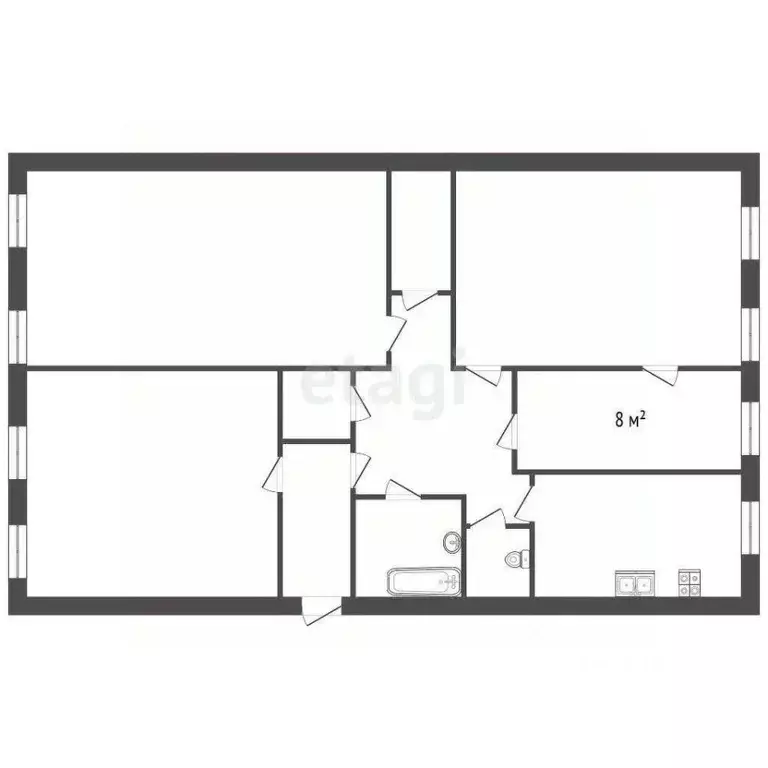 Комната Санкт-Петербург Лиговский просп., 83 (20.0 м) - Фото 1
