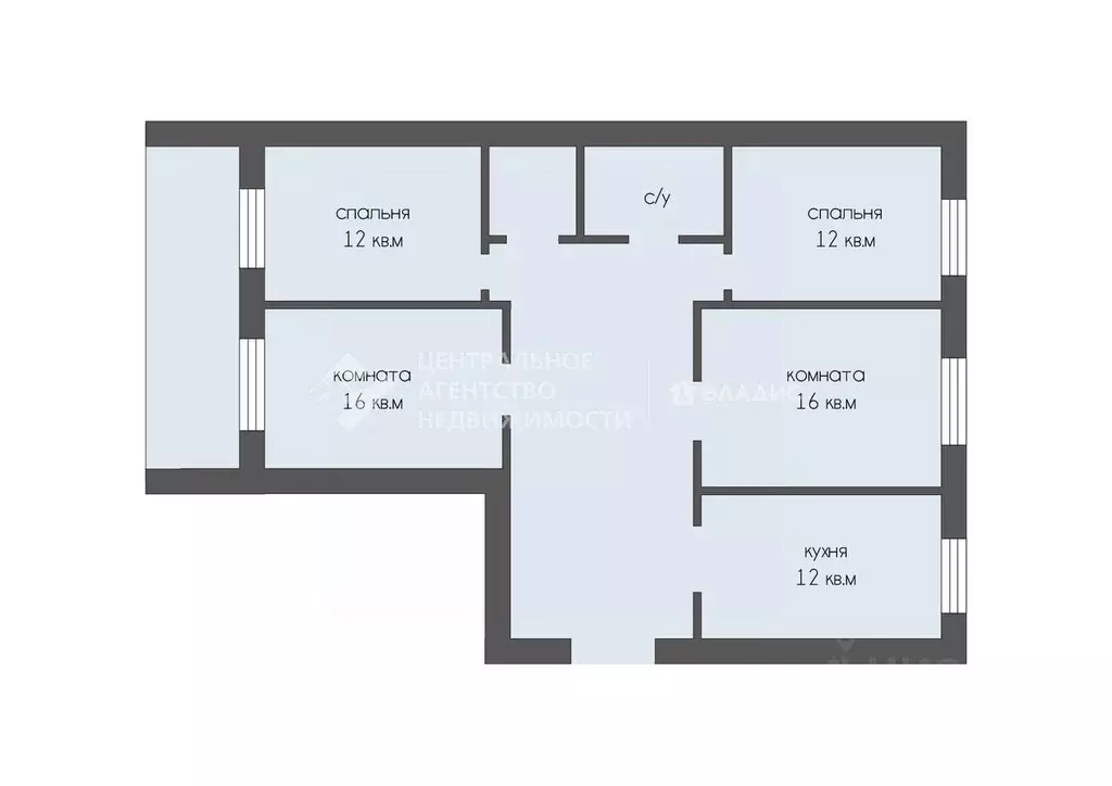 4-к кв. Рязанская область, Рязань Вокзальная ул., 5 (83.1 м) - Фото 1