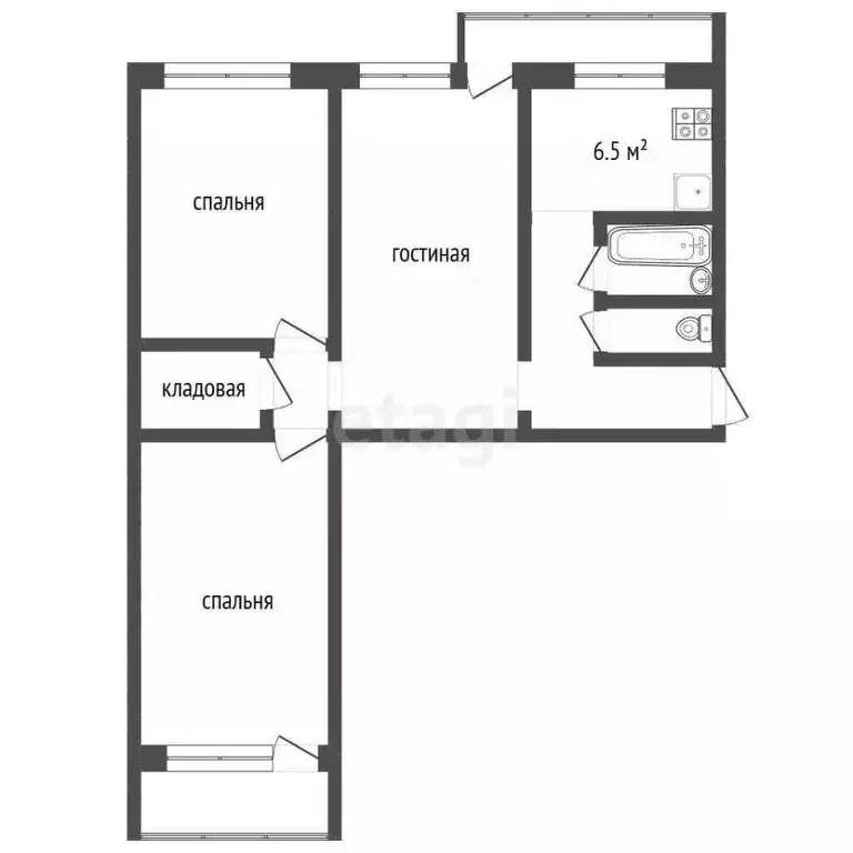 3-к кв. Мордовия, Саранск просп. 70 лет Октября, 93 (64.0 м) - Фото 1
