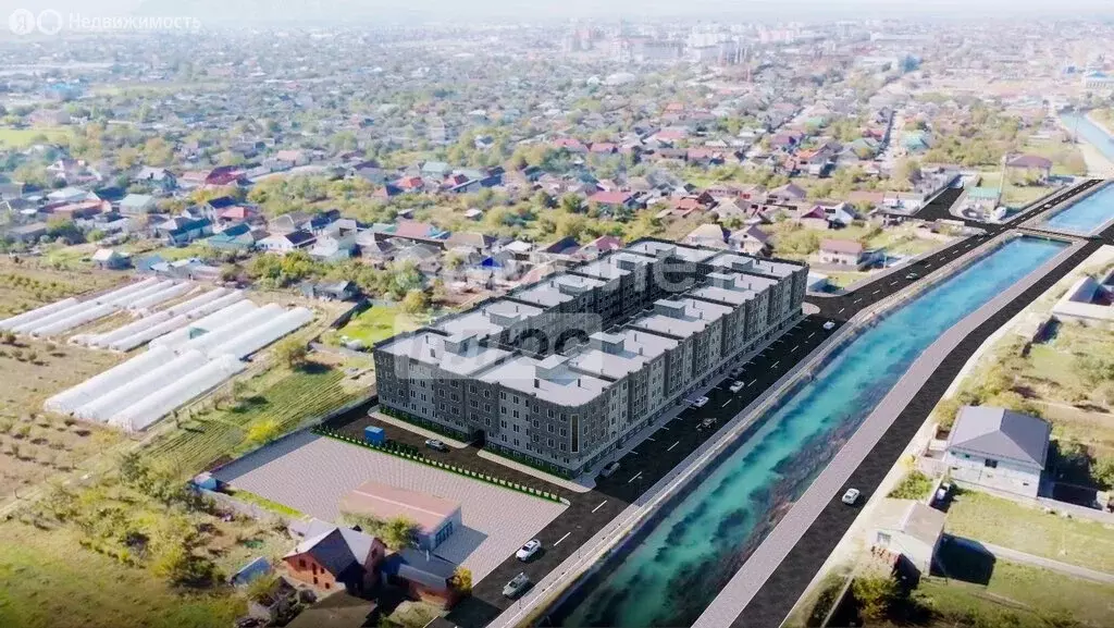3-комнатная квартира: село Комсомольское, улица Магомеда Гимбатова, 1 ... - Фото 0