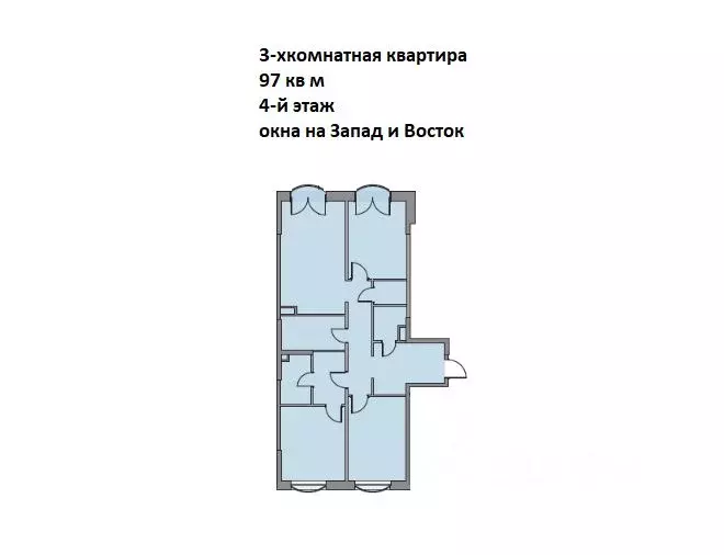 3-к кв. Москва ул. Академика Королева, 21 (97.0 м) - Фото 0