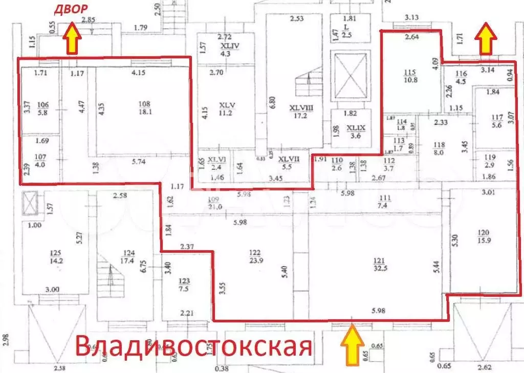 170м под офис на Владивостокской - Фото 0