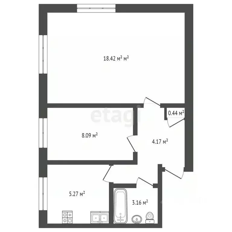 2-к кв. Московская область, Химки Ленинский просп., 8 (40.0 м) - Фото 1