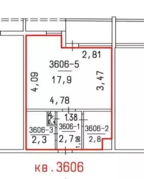 1-комнатная квартира: Ялта, улица Блюхера, 40 (26.1 м) - Фото 2