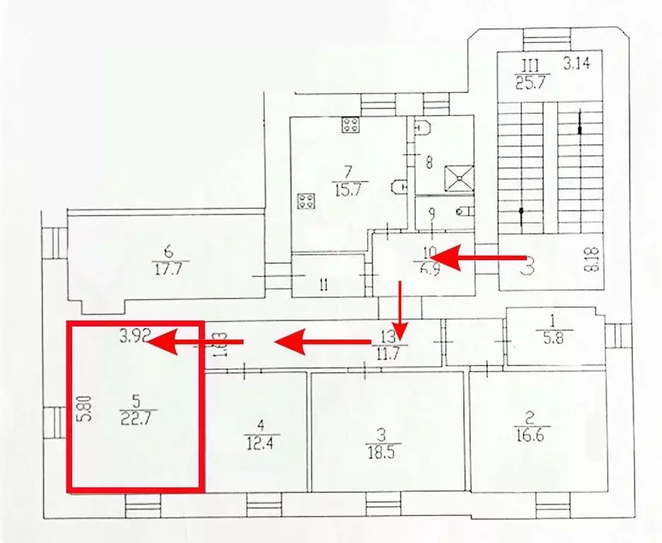 Комната Санкт-Петербург Боровая ул., 47к3 (22.7 м) - Фото 2
