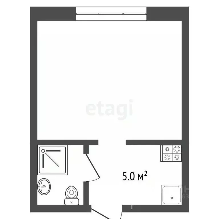 1-к кв. Крым, Ялта ул. Дзержинского, 26 (22.1 м) - Фото 2