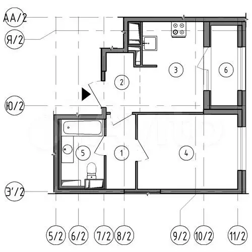 1-к. квартира, 36,5 м, 18/18 эт. - Фото 1