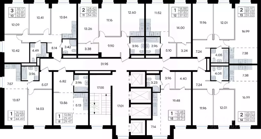 Студия Приморский край, Владивосток ул. Тухачевского, 80 (38.21 м) - Фото 1