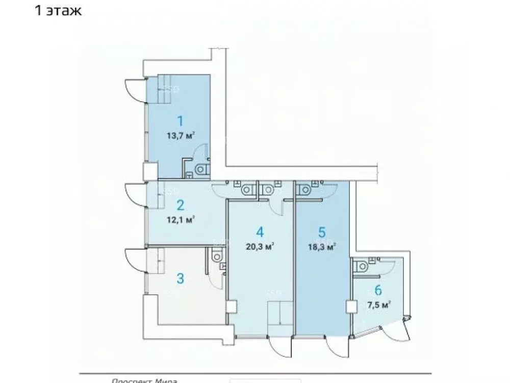 Помещение свободного назначения в Москва просп. Мира, 97 (13 м) - Фото 2