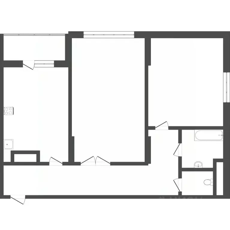 2-к кв. Тюменская область, Тюмень ул. 50 лет Октября, 4 (64.0 м) - Фото 0