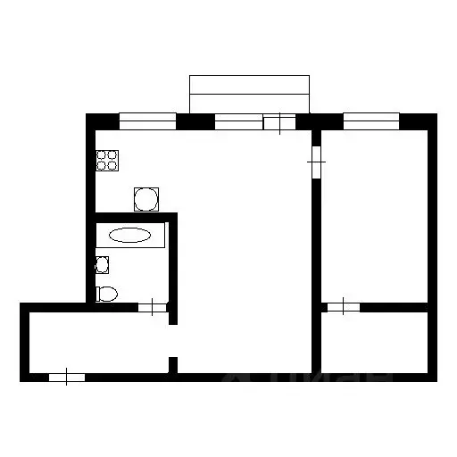 2-к кв. Татарстан, Казань ул. Хади Такташа, 87 (47.1 м) - Фото 1