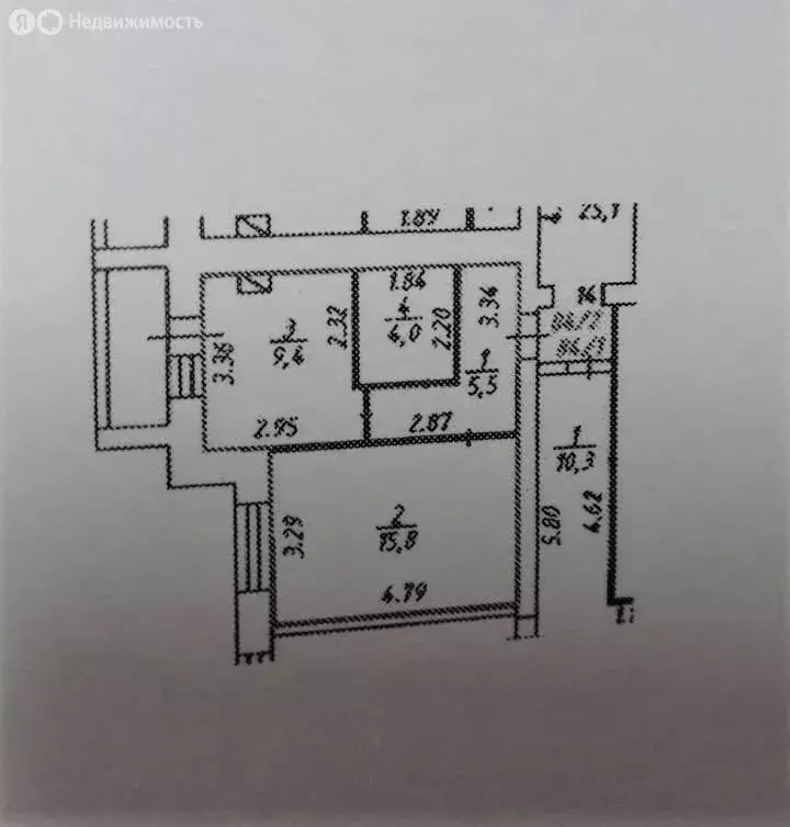 1-комнатная квартира: Кострома, улица Ленина, 160Вк1 (34.7 м) - Фото 0