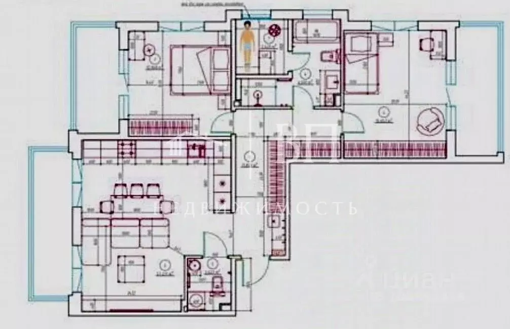 3-к кв. Ленинградская область, Всеволожский район, Бугровское ... - Фото 2