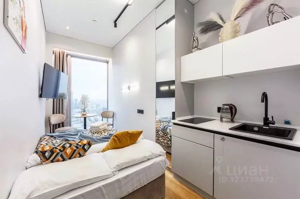 1-к кв. Москва 1-й Красногвардейский проезд, 21с2 (12.0 м) - Фото 1