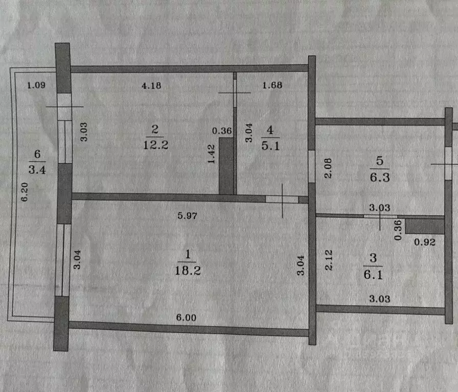1-к кв. Татарстан, Казань ул. Дубравная, 38А (47.0 м) - Фото 2